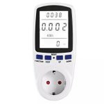 Compteur d'eau numérique | Mesure du coût de l'électricité, analyseur de prise de mesure du coût de l'électricité, prise US/AU/EU/FR