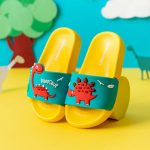 2020 nouveau mignon enfants pantoufles dinosaure enfants bébé maison pantoufles imperméable respirant antidérapant garçons filles maison chaussures
