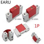 Protecteur de surtension de maison | Dispositif d'alarme OEM, anti-choc, pour maison, SPD 1P 2P 3P 4P 20 ~ 40KA 30KA ~ 60KA 385V, pour usine