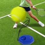 Outil d'entraînement de Tennis robuste plinthe dispositif de Sparring exercice balle de Tennis Sport auto-étude balle de rebond avec entraîneur de Tennis