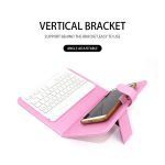 Pour 4.5-6.8 pouces téléphone génération Bluetooth clavier souris étui Portable en cuir sans fil clavier étui pour IPhone Android