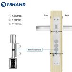TT lock app smart cylinder door lock keyless replacement lock euro profile cylinder