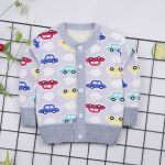 2019 printemps automne garçon coton chandails pour bébé garçon vêtements chauds 0-2yrs enfants décontracté tricoté Cardigan chandails infantile t-shirt filles