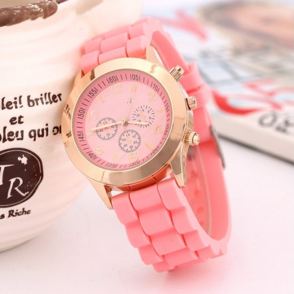 1PC Silicone caoutchouc gelée Gel Quartz montres unisexe analogique Sport montre-bracelet de luxe Valentine cadeau montre dames enfant montre
