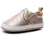 Chaussures en cuir pour bébé garçon chaussures de sport pour bébé nouveau-né premier marcheur chaussures à semelles souples pour enfant en bas âge pour 0 -1 an