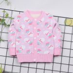 2019 printemps automne garçon coton chandails pour bébé garçon vêtements chauds 0-2yrs enfants décontracté tricoté Cardigan chandails infantile t-shirt filles