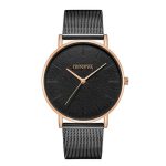 Genève Simple femmes montres haut de gamme en acier inoxydable maille Quartz montres de mode horloge dames Montre Montre Femme