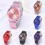 Foloy numérique femmes montres qualité mode genève chiffres romains Faux cuir analogique Quartz dames montre Bracelet horloge cadeau