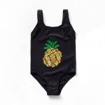 Enfants une pièce maillots de bain nouvelle mode ananas flamant imprimé maillot de bain bébé filles natation maillot de bain plage Costume maillots de bain