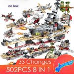 1000 pièces legoINGlys navire de guerre avec modèle en plastique navires de guerre marine navire marine sceaux marine bateau armée briques navire