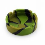 Cendrier circulaire en Silicone | Nouveau cendrier en Silicone, psychedelique doux rond, support de fumée de verre, cendrier sur mesure porte-Cigarette