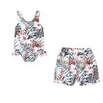 Infantile nouveau-né bébé garçon filles volants fleuri maillot de bain imprimé/Shorts 2020 été tenue vêtements taille 0-3T