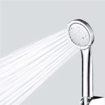 Anpro 300 trou carré haute pression salle de bains pluie pomme de douche douche à main économie d'eau pomme de douche filtre pulvérisateur tête