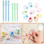 MIUSIE énorme Crochet crochets ensemble marqueurs aiguille à coudre étui à Crochet fil ciseaux géant fil tapis écharpe volumineux laine Roving tissage