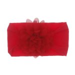 Bandeau pour bébé en mousseline | Gros bandeau avec nœud fleuri, accessoire pour cheveux Turban enfant, nouveau-né fille bambin