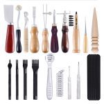 MIUSIE cuir artisanat poinçon outils Kit couture sculpture travail main couture selle Groover cuir artisanat outils ensemble Kit