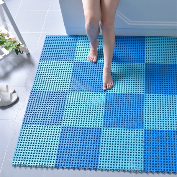 Tapis de bain pvc chaud tapis 30X30cm tapis de massage sécurité tapis antidérapant pour salle de douche WC balcon cuisine plancher Drain couverture pieds coussinet