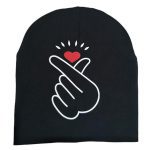 Nouveau printemps automne bébé chapeau mignon oreille coton filles casquette écharpe infantile chapeaux doigt amour enfants garçons bonnet tricoté hiver enfants chapeau