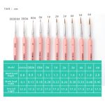 10 pièce type crochet ligne stylo aquarelle cheveux doux peinture à l'huile extra fine belette cheveux peint à la main brosse gouache peinture acrylique