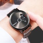 Livraison gratuite femmes mode hommes montres créatives hommes en acier inoxydable Quatrz montres de luxe personnalisé hommes montres horloge