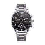 MIGEER marque montre hommes de luxe affaires montre homme cristal acier inoxydable analogique Quartz ultra mince montre-bracelet mannen horloge # N03