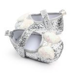 Chaussures de berceau en cuir PU | Chaussures de premiers marcheurs, chaussures de princesse pour bébés filles d'intérieur à semelles souples avec nœud papillon, chaussures de marche pour bébés