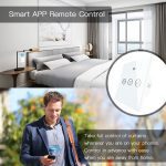 Stores à rideau tactile intelligent WiFi RF | Interrupteur de volet roulant, applications Smart Life, fonctionne avec Alexa Echo Google Home