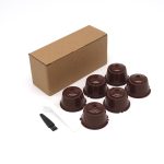 6 pièces adaptées pour Dolce Gusto café filtre tasse réutilisable café Capsule filtres pour Nespresso, avec cuillère brosse accessoires de cuisine