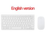 2.4G sans fil Bluetooth clavier avec souris pour tablette ordinateur portable iPad téléphone intelligent Support IOS Android téléphone russe espagnol