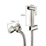 Toilette à main Bidet robinet pulvérisateur inox salle de bain main Bidet Spraye ensemble toilette auto nettoyage pomme de douche pas de poinçon