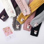 Pantalon de printemps automne couleurs bonbons | Pantalon chaud et confortable, en tricot, pantalon pour enfants, motif lapin mignon, moulant, coloré