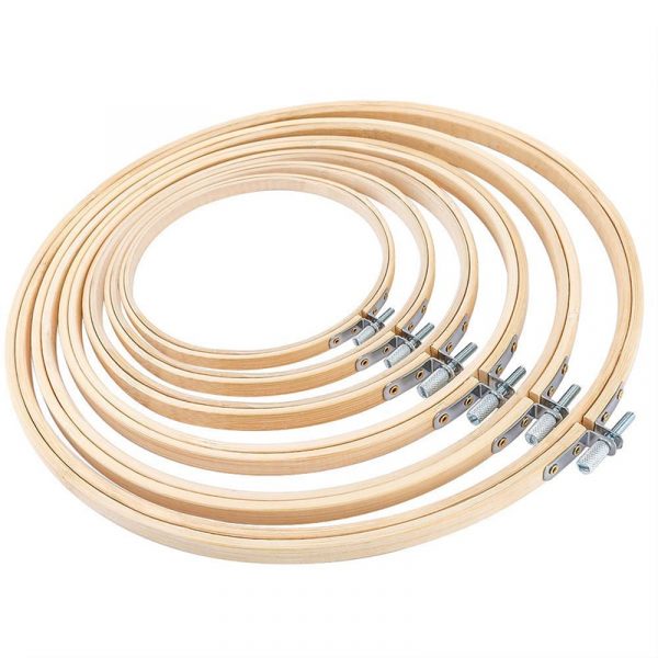 8 taille 8-26CM bambou cadre broderie cerceau anneau bricolage aiguille point de croix Machine ronde boucle main ménage couture outils