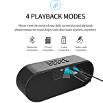 Haut-parleur Bluetooth Cool hibou conception LED Flash Portable sans fil haut-parleur TF carte FM Radio réveil TV basse affichage intelligent M6
