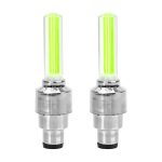 FORAUTO 2 pièces roue de voiture lumière LED moto vélo lumière pneu Valve bouchon décoratif lanterne pneu Valve bouchon Flash a parlé néon lampe