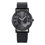 Montre pour femmes élégant Relogio le dernier haut à la mode dames maille ceinture montre sauvage dame créative mode cadeau Relogio Feminino