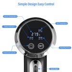 Vacuum Slow Sous Vide Food Cooker 1500W Powerful Immersion Circulator - LCD Digital Timer Display Stainless Steel