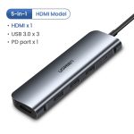 Moyeu USB C Ugreen Type C à Multi USB 3.0 HUB adaptateur HDMI Dock pour MacBook Pro Huawei Mate 30 USB-C 3.1 Port de répartiteur Type C HUB