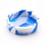 Cendrier circulaire en Silicone | Nouveau cendrier en Silicone, psychedelique doux rond, support de fumée de verre, cendrier sur mesure porte-Cigarette