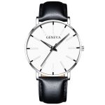 Montre minimaliste pour hommes de mode de luxe ultra-mince noir en acier inoxydable maille bracelet montre hommes d'affaires décontracté quartz horloge