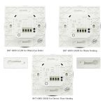 Contrôleur sans fil intelligent de température de Thermostat de contact de WiFi pour l'eau/chauffage électrique par le sol chaudière à eau/gaz fonctionne Google Home