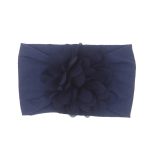 Bandeau pour bébé en mousseline | Gros bandeau avec nœud fleuri, accessoire pour cheveux Turban enfant, nouveau-né fille bambin
