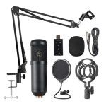Kit de Microphone à Suspension professionnel BM800 ensemble de Microphone à condensateur d'enregistrement en direct pour ordinateur karaoké KTV
