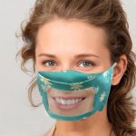 Livraison rapide écharpe masque pour visage 2020 unisexe masque avec fenêtre transparente Expression Visible, masque Transparent, lèvres visibles, Cubrebocas