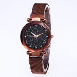 Reloj Mujer luxe ciel étoilé femmes montres or magnétique maille ceinture bracelet montre femmes mode robe montre-bracelet Zegarek Damski