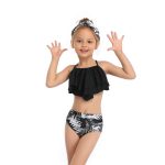 Maillot de bain filles pour enfants mère et fille imprimer deux pièces maillot de bain correspondant maillot de bain vêtements 2020 biquini infantil menina