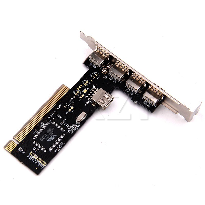 Carte Contrôleur USB 2.0 PCI à 5 Ports - Module Adaptateur Haute Vitesse 480 Mbps, Neuf