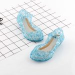 Enfants filles cristal gelée sandales princesse congelée Elsa Cosplay fête chaussures de danse