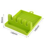 Outils de cuisine cuisine Silicone/PP cuillère reste ustensile support de spatule résistant à la chaleur étagères de rangement 3 couleurs