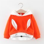 Vêtements en velours pour petites filles | Automne, hiver plus, vêtements pour bébés filles, coton manches longues, sweats à capuche, dessin animé oreilles, vêtements de sport pour enfants