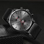 Montres hommes haut de gamme marque de luxe LIGE montre d'affaires hommes chronographe plein acier étanche analogique Quartz montre-bracelet mâle horloge + boîte